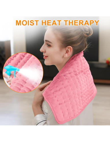 Almohadilla Calefactora Eléctrica Onkey 30x60 cm Rosa Bebé