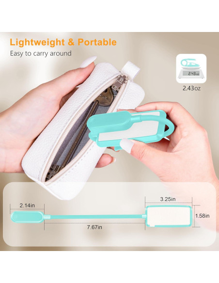 Luz de Libro Gritin Recargable LED 3 Temperaturas Azul