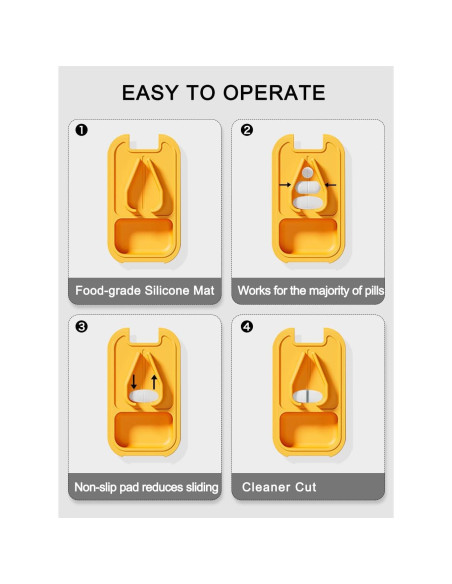 Cortador de Pastillas YSCY Blanco Naranja con Seguridad 2.03 cm