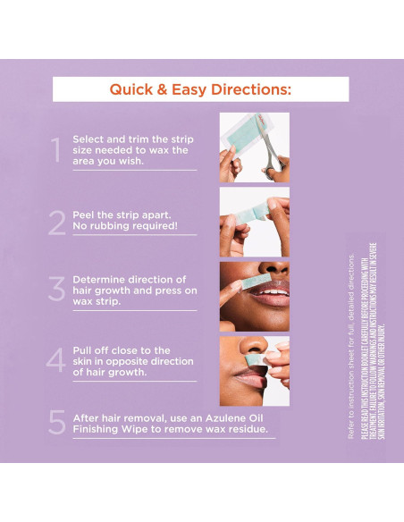 Kit de Cera Tiras Cortar y Usar Sally Hansen 10 Unidades