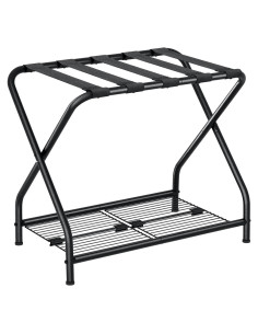 Soporte para Maletas Plegable Nefrom Negro 54.4kg