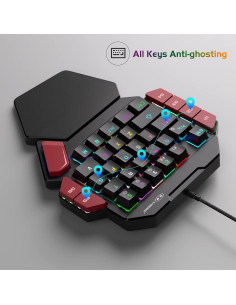 Teclado Mecánico para Juegos MageGee Mini RGB 35 Teclas 2