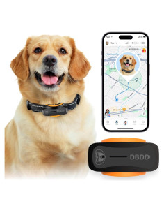 Rastreador GPS para Perros DBDD, Impermeable, AI, Negro
