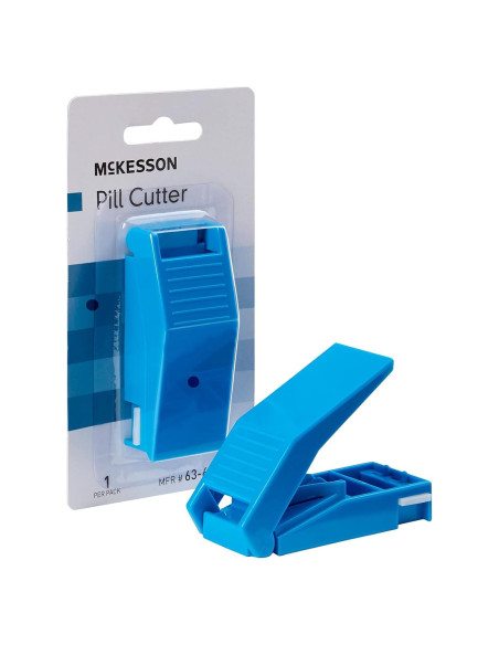 Cortador de Pastillas McKesson Azul con Almacenamiento Seguro