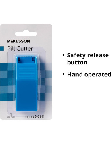 Cortador de Pastillas McKesson Azul con Almacenamiento Seguro