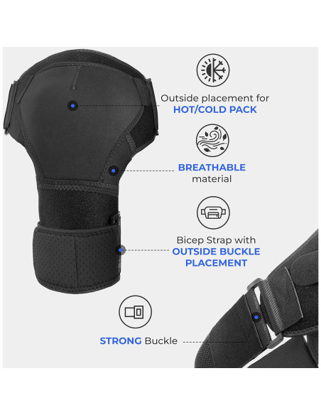 Faja para Hombro POAGL X-Pequeña Negra - Alivio Dolor Manguito Rotador