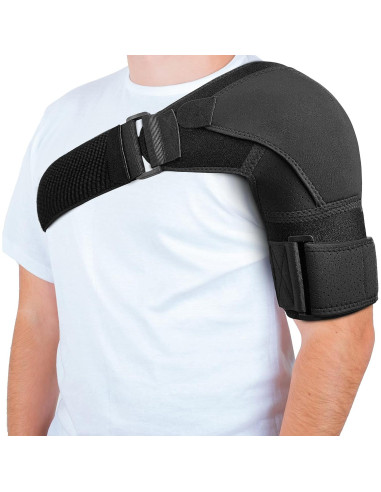 Faja para Hombro POAGL X-Pequeña Negra - Alivio Dolor Manguito Rotador