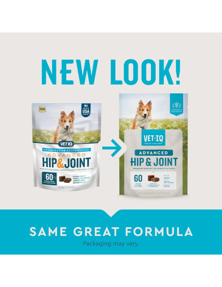 VetIQ Advanced Hip & Joint para Perros Sabor Pollo 60 Unidades