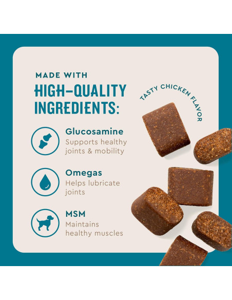 VetIQ Advanced Hip & Joint para Perros Sabor Pollo 60 Unidades