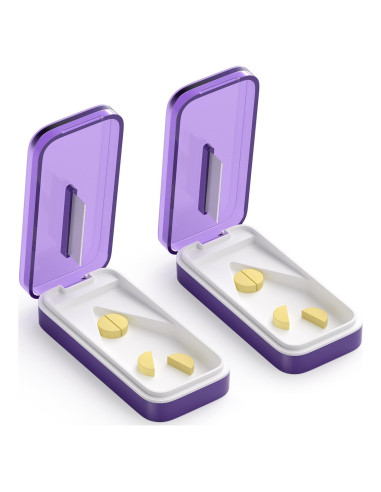 Cortador de Pastillas 2PCS SevenYing - Divisor Afilado y Portátil