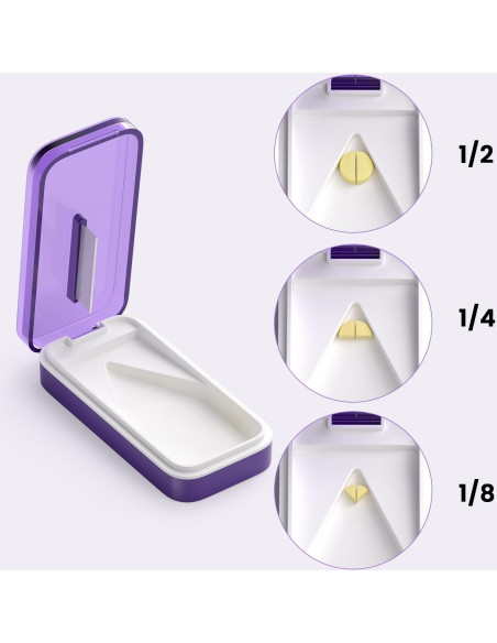 Cortador de Pastillas 2PCS SevenYing - Divisor Afilado y Portátil