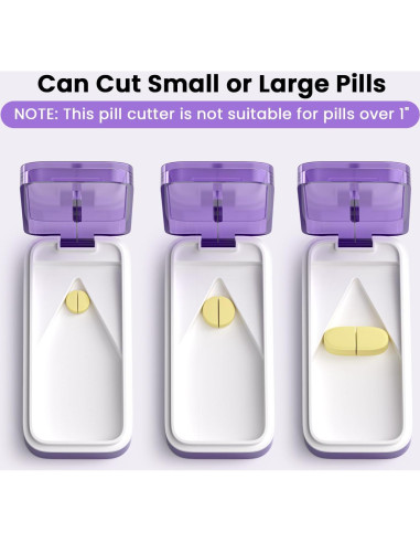 Cortador de Pastillas 2PCS SevenYing - Divisor Afilado y Portátil