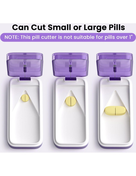 Cortador de Pastillas 2PCS SevenYing - Divisor Afilado y Portátil