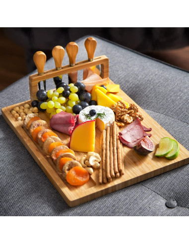 Tablero de Queso y Charcutería RoyalHouse de Bambú 28x36 cm