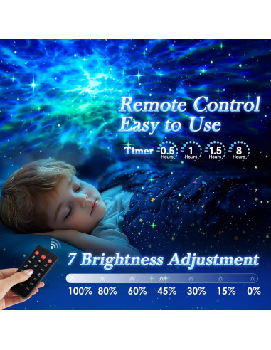 Proyector de Estrellas PIKOY 3.0 con Bluetooth y Ruido Blanco