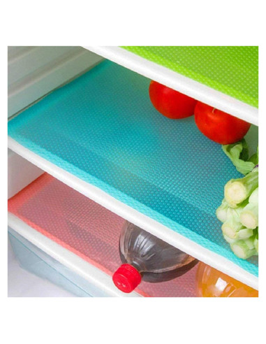 7 Alfombrillas para Refrigerador Aiosscd Lavables EVA Multicolor