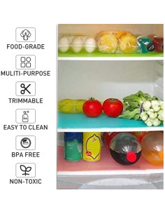 7 Alfombrillas para Refrigerador Aiosscd Lavables EVA Multicolor 2
