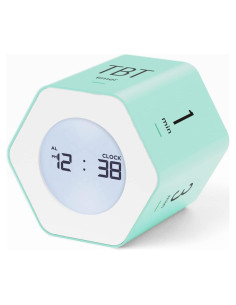 Reloj Temporizador Digital Mooas Cubo Menta 12/24H 6 Modos