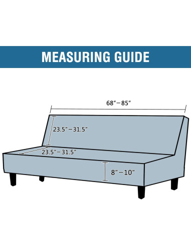 Funda de Futón H.VERSAILTEX Elástica Jacquard Negro 173-216 cm
