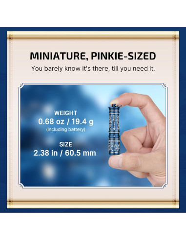 Linterna EDC OLIGHT i3E AAA 90 Lúmenes Mini Portátil Azul