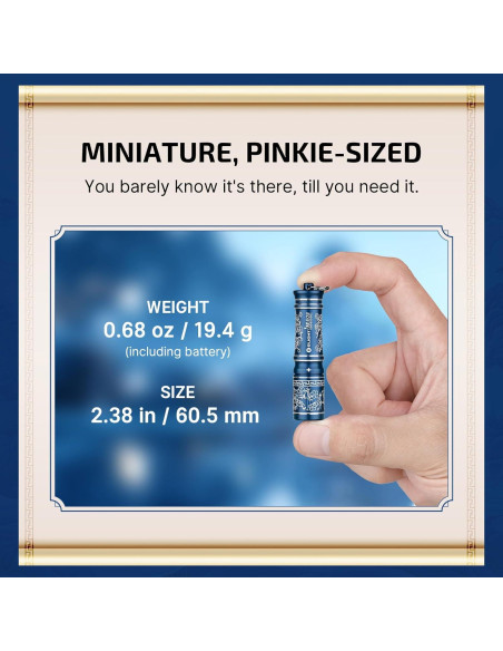 Linterna EDC OLIGHT i3E AAA 90 Lúmenes Mini Portátil Azul