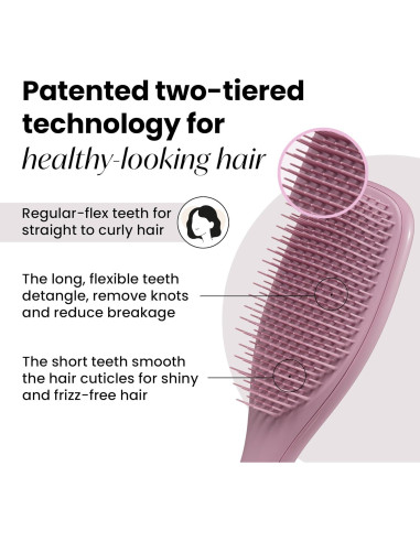 Cepillo Desenredante Tangle Teezer a Base de Plantas - Púrpura Terroso