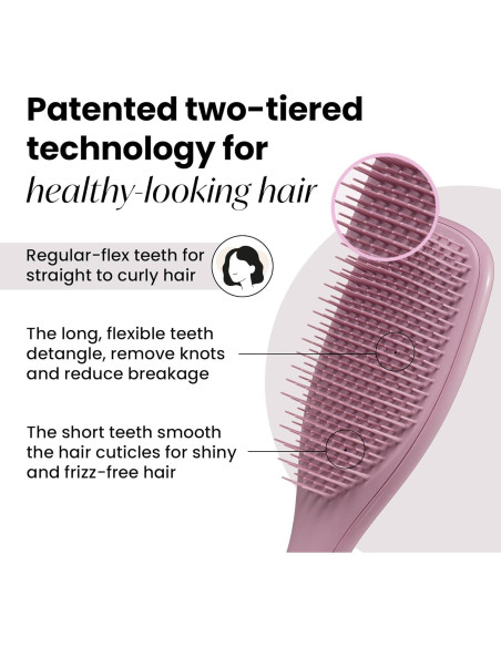 Cepillo Desenredante Tangle Teezer a Base de Plantas - Púrpura Terroso