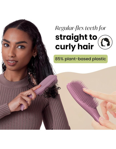 Cepillo Desenredante Tangle Teezer a Base de Plantas - Púrpura Terroso