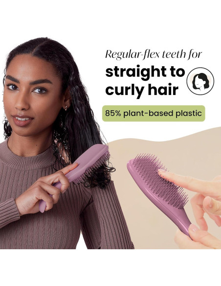 Cepillo Desenredante Tangle Teezer a Base de Plantas - Púrpura Terroso