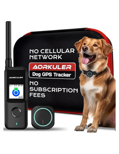 Rastreador GPS para perros Aorkuler 2024, IP67, 5.6 km