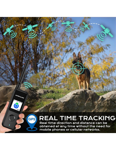 Rastreador GPS para perros Aorkuler 2024, IP67, 5.6 km