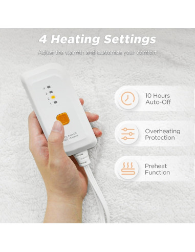 Almohadilla Térmica Templewet Mini Twin 79x140 cm 4 Calores