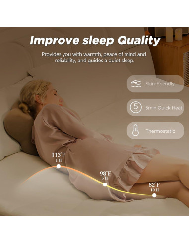 Almohadilla Térmica Templewet Mini Twin 79x140 cm 4 Calores