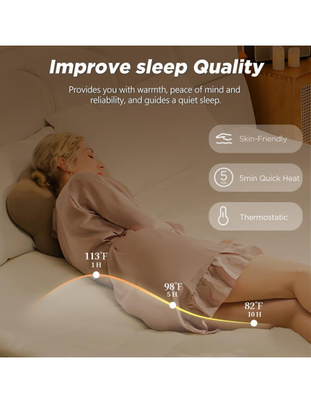 Almohadilla Térmica Templewet Mini Twin 79x140 cm 4 Calores