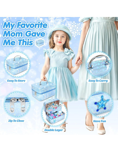 Kit de Maquillaje Lavable INNOCHEER para Niñas 3-12 Años