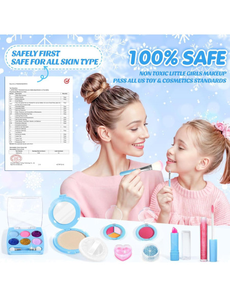 Kit de Maquillaje Lavable INNOCHEER para Niñas 3-12 Años