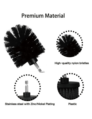 Juego de Accesorios de Cepillo de Taladro Tialero 7 Piezas