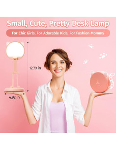 Lámpara de Escritorio Rosa Plegable y Recargable One Fire 2