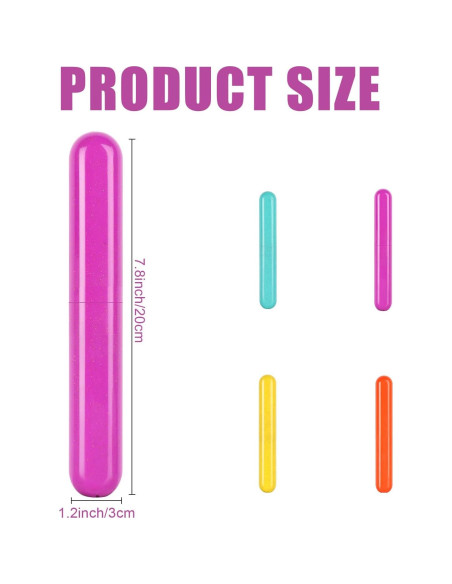 Estuche de Cepillo de Dientes Hooqict 4 Piezas Portátil