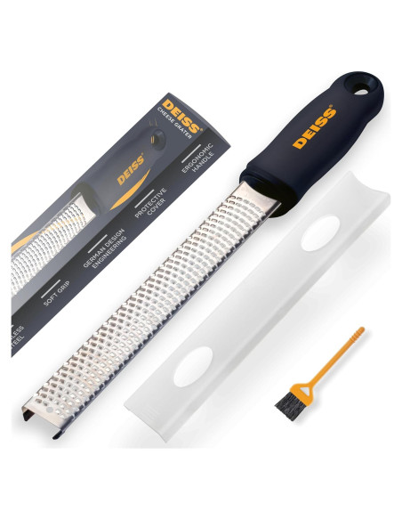 Rallador de Queso Deiss PRO Acero Inoxidable Negro 32.9cm