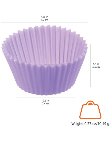 Tazas de Silicona Reutilizables Amazon Basics - 12 Piezas Multicolor