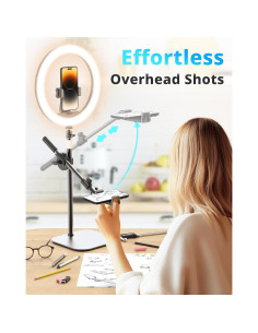 Luz de Anillo UBeesize 30 cm con Soporte y Montaje para Teléfono 2