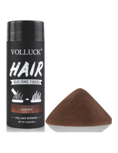 Fibras para Cabello VOLLUCK 28g Castaño Rojizo - Cobertura Instantánea