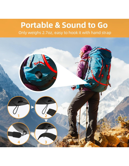 2 Pack Altavoces Mini Portátiles AUKSKY Bluetooth Inalámbricos