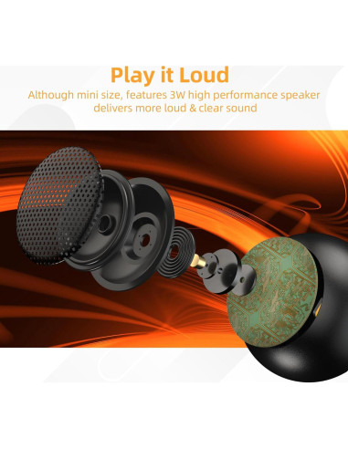 2 Pack Altavoces Mini Portátiles AUKSKY Bluetooth Inalámbricos