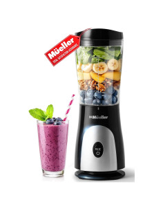 Mezclador Personal Mueller 0.45L para Smoothies y Batidos Negro