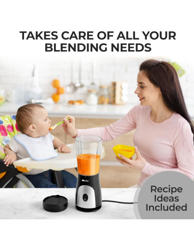 Mezclador Personal Mueller 0.45L para Smoothies y Batidos Negro