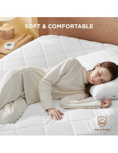 Almohadilla Térmica Doble Bedsure 99x191cm - 10 Niveles Calor