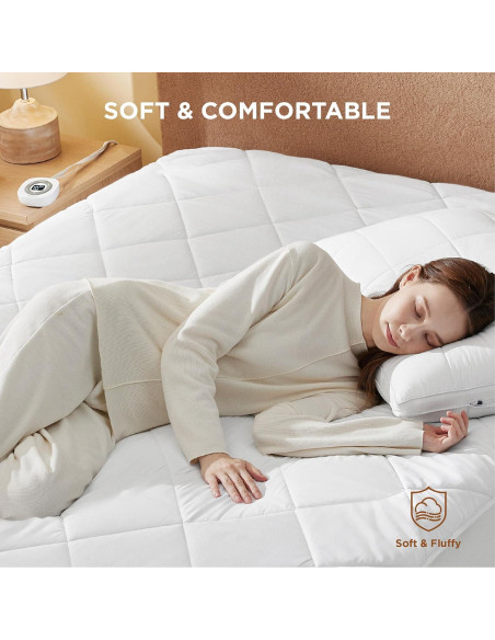 Almohadilla Térmica Doble Bedsure 99x191cm - 10 Niveles Calor