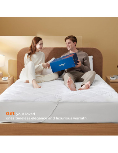 Almohadilla Térmica Doble Bedsure 99x191cm - 10 Niveles Calor